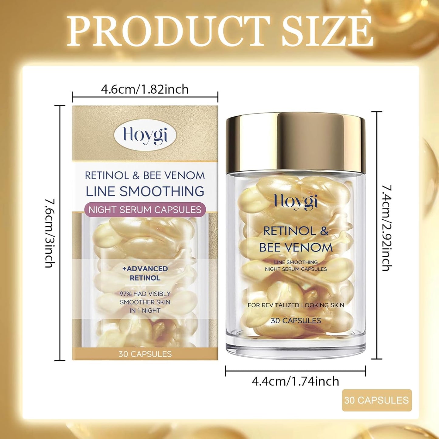 Hoygi - Retinol & Bee Venom Night Serum Capsules