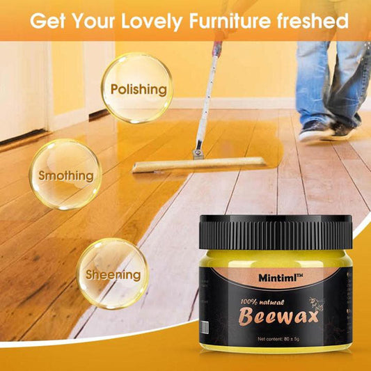 Mintiml 100% Natural Beewax Wood Polish – Deep Cleaning & Furniture Restoration Cream