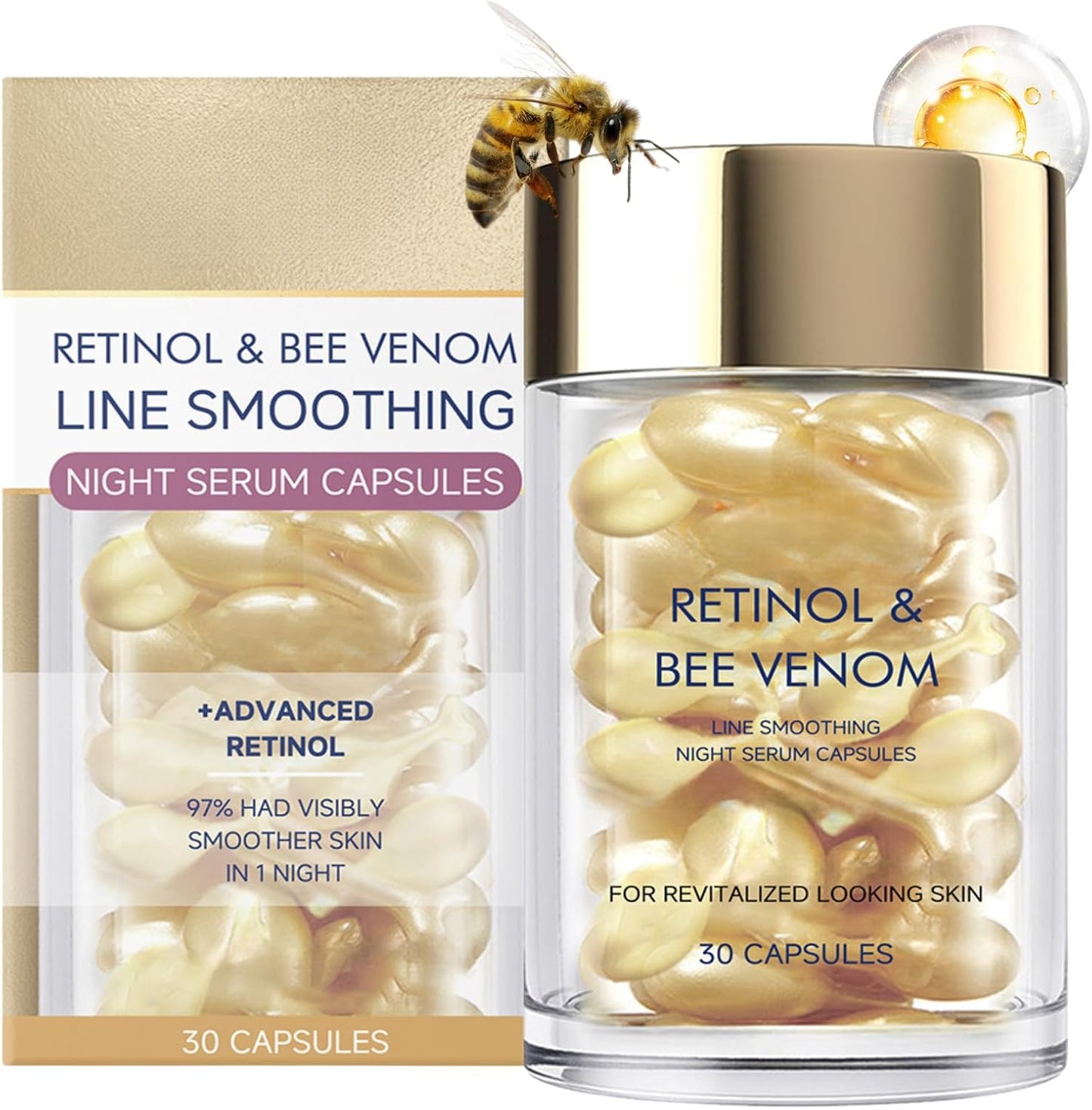 Hoygi - Retinol & Bee Venom Night Serum Capsules
