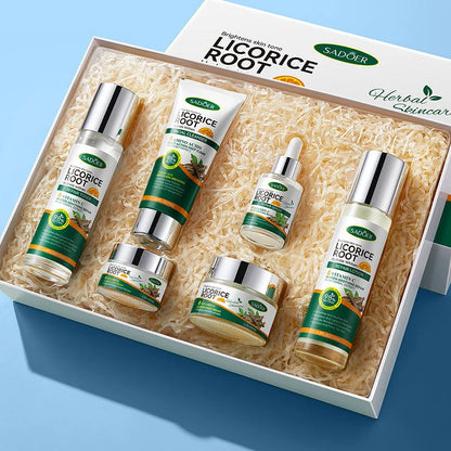 Sadoer - Licorice Root Whitening Skin Care Set (Original) - 6 in 1