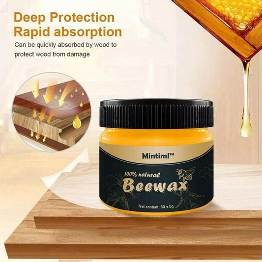 Mintiml 100% Natural Beewax Wood Polish – Deep Cleaning & Furniture Restoration Cream