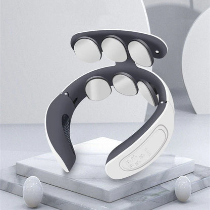 Six-Head Cervical Spine Massager – Neck Physiotherapy & Hot Compress Device