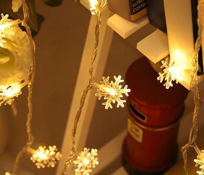 LED Hanging Snowflake Flashing Lights