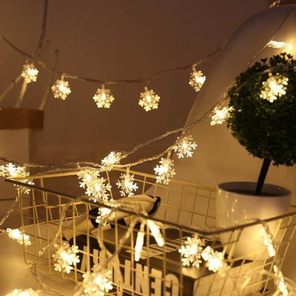 LED Hanging Snowflake Flashing Lights